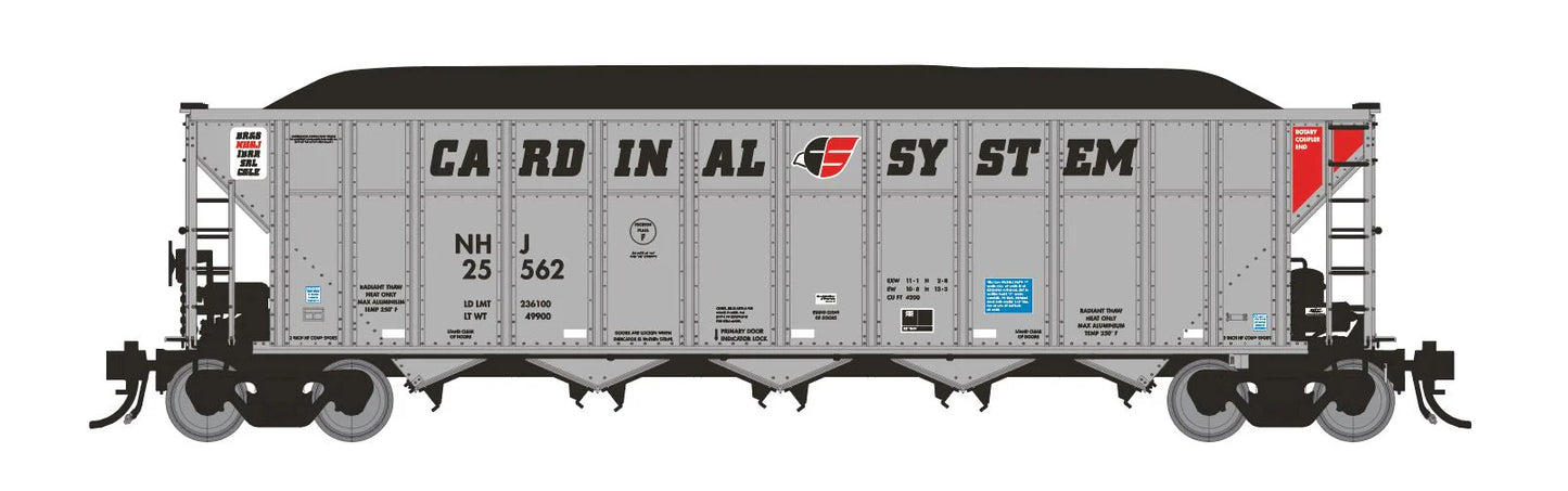 Rapido • Home Shops Collaboration (NHJ 25781) • Autoflood III Coal Hopper • Cardinal System/New Hope & Jackson #25604 • HO Scale