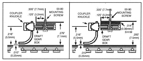 Micro Trains Assembled Couplers #1015 Short Shank Brown - 2 pair - N Scale
