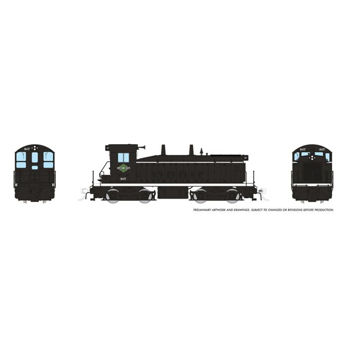 Rapido (27084) | EMD SW9 | Illinois Central #473 | Black Scheme | DC/Silent | HO Scale