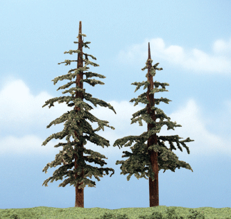 Woodland Scenics Ready Made Premium Trees(TM) - Lodgepole Pines - Pkg of 2
