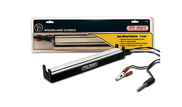 Woodland Scenics Tidy Track(TM) - Roto Wheel Cleaner(TM) with Replacement Pads - N Scale