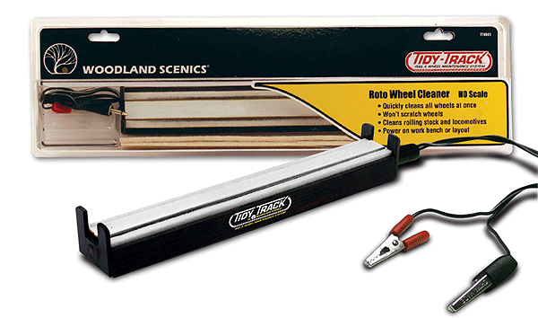 Woodland Scenics Tidy Track(TM) - Roto Wheel Cleaner(TM) with Replacement Pads - HO Scale