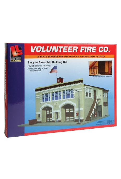 Life-Like Products (433-7483) | Volunteer Fire Company (Kit) | N Scale