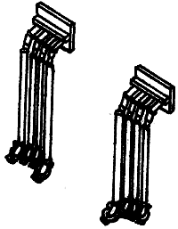 Details West MU Hoses - 4 Cluster 36" - Pre-1980 Locomotives - Pkg of 4 - HO Scale