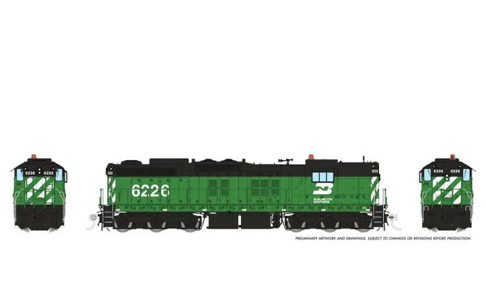 Rapido EMD SD9 | Burlington Northern #6232 | Sound | DC/DCC | HO Scale