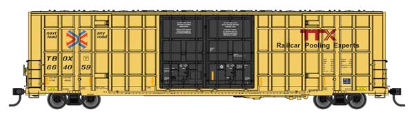 WalthersMainline (910-3135) • 60' High Cube Plate F Horizontal Post Boxcar • TTX TBOX #664059 • HO Scale (Pre-Order)