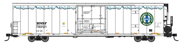 WalthersMainline (910-4162) • 72' Modern Refrigerator Boxcar • BNSF #793207 • HO Scale (Pre-Order)