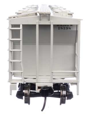 WalthersMainline 50' Pullman-Standard PS-2 2893 3-Bay Covered Hopper - Denver & Rio Grande Western(TM) #18198 - HO Scale
