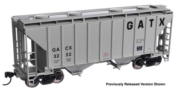WalthersMainline (910-8511) | 37' 2980 Cubic-Foot 2-Bay Covered Hopper | GACX #3233 | HO Scale