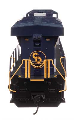 WalthersMainline GE ES44AC Evolution Series GEVO (910-10226) | CSX #1869 | C&O Heritage | Standard DC | HO Scale
