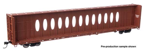 WalthersMainline (910-50735) | 72' Centerbeam Flatcar w/ Opera Windows | BNSF #559083 | HO Scale