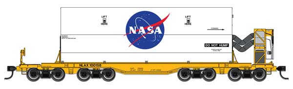 WalthersMainline 910-51007 66' Rocket Train Booster Car with Refrigeration Unit NASA NLAX #100158 HO Scale Pre-Order