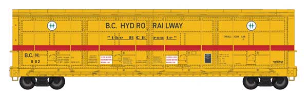 WalthersProto 920-101942 56' Thrall All-Door Boxcar BC Hydro #508 HO Scale