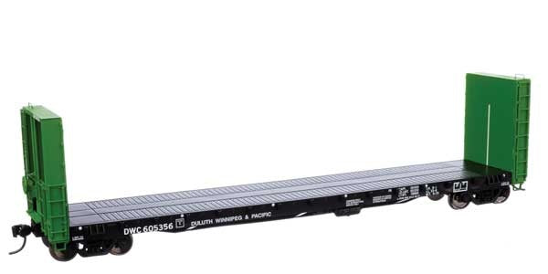 Walthers Proto, 50' CC&F Bulkhead Flatcar, Duluth Winnipeg & Pacific DWC #605356, Ready to Run, HO Scale