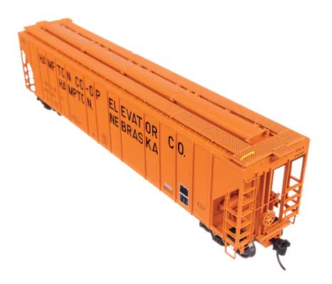 WalthersProto 920-106194 • 55' Evans 4780 Covered Hopper • Hampton Co-op #26261 • HO Scale