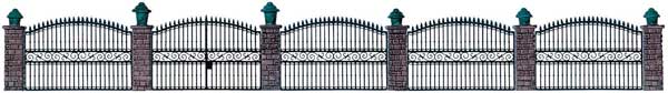 Walthers Cornerstone Wrought Iron Fence - Kit - HO Scale