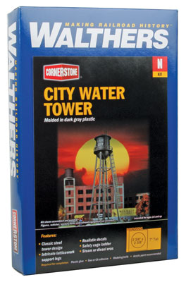 Walthers Cornerstone 939-3815 • City Water Tower • Kit • HO Scale