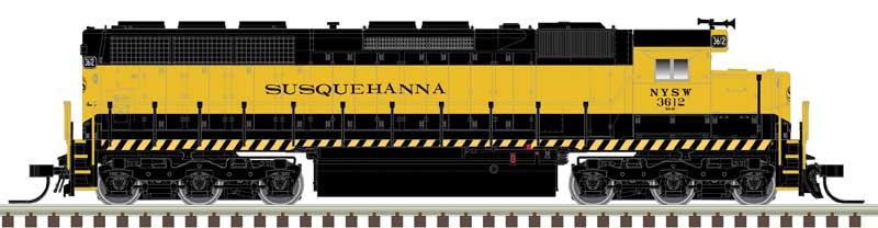 Atlas, Master Gold, EMD SD45 Low Nose, New York, Susquehanna & Western #3612, CC, Soundtraxx(R) Tsunami(R), N Scale