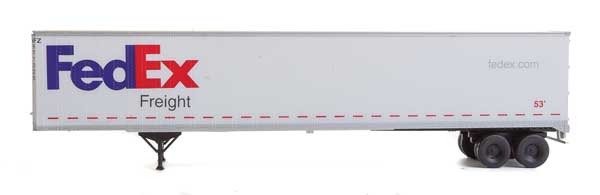Walthers Scenemaster 949-2452 • 53' Stoughton Trailer 2-Pack • Fedex • HO Scale