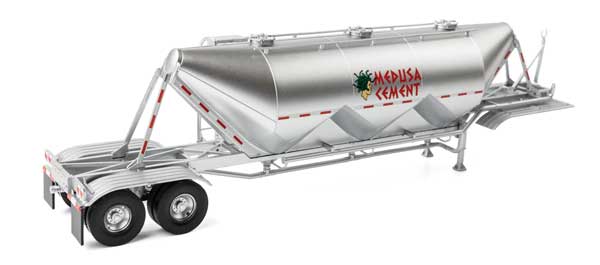 Walthers SceneMaster | Dry Bulk Semi Trailer | Assembled | Transload Facility | Medusa Cement | HO Scale