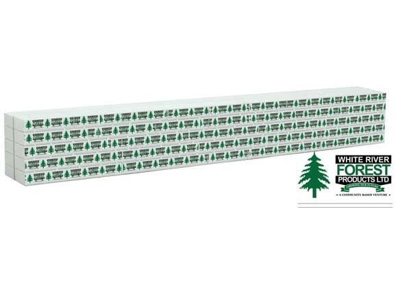 Walthers SceneMaster Wrapped Lumber Load for 72' Centerbeam Flatcar - White River Forest Products - HO Scale