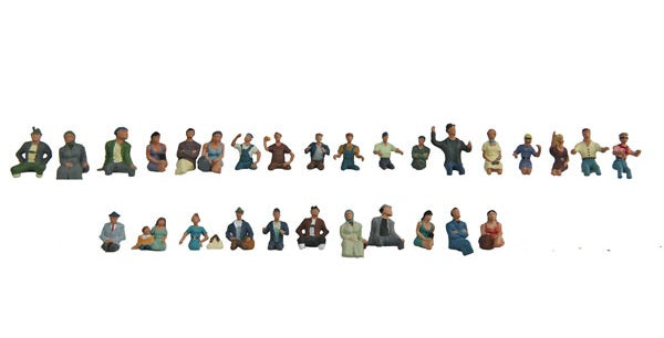 Walthers SceneMaster Seated Coach Passengers - Pkg of 30 - HO Scale