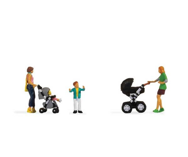 Walthers SceneMaster (949-6083) | Mothers with Children | 6 pcs | HO Scale