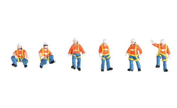 Walthers SceneMaster Trackside Workers - Transload Facility - 6 Pack - HO Scale