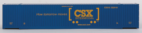 Walthers SceneMaster 53' Singamas Corrugated Side Container - CSX Transportation - HO Scale