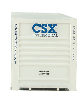 Walthers SceneMaster 53' Singamas Corrugated Side Container - CSX - HO Scale