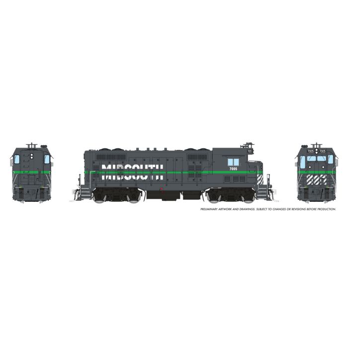 Rapido (1017512) CF7 Locomotive Midsouth #7010 DCC/Sound HO Scale - original Rapido manufacturer image