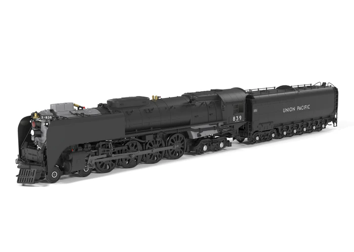 Broadway Limited Imports Union Pacific 4-8-4 (10211) | Class FEF-3 | #839 | Black & Graphite | Stealth | No Sound/DCC-Ready | HO Scale