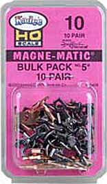Kadee #10 Bulk Pack No. 5 Knuckle Couplers, No Draft Gear Boxes, 10 pair