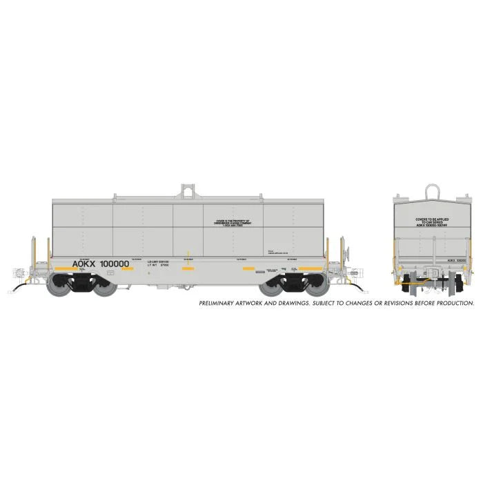 Rapido 1128005 • Greenbrier Coil Car • Greenbrier Leasing (AOKX) • 6-Pack • HO Scale (Pre-Order)