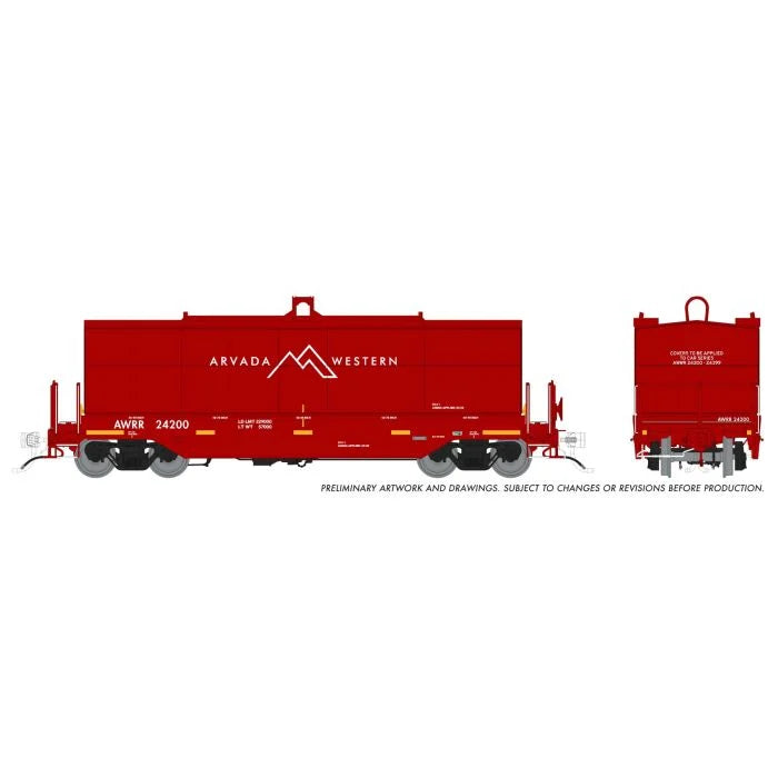 Rapido 1128012 • Home Shops Collaboration • Greenbrier Coil Car • Arvada Western (AWWR) • 6-Pack • HO Scale (Pre-Order)