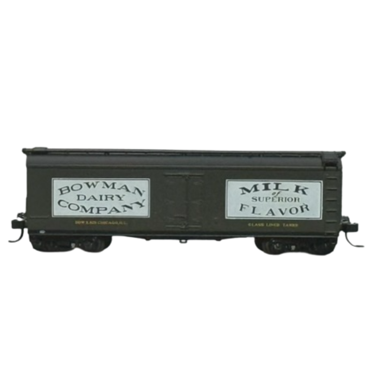 Athearn 40' Wood Milk Car Bowman Dairy 125 N Scale Pre-Owned