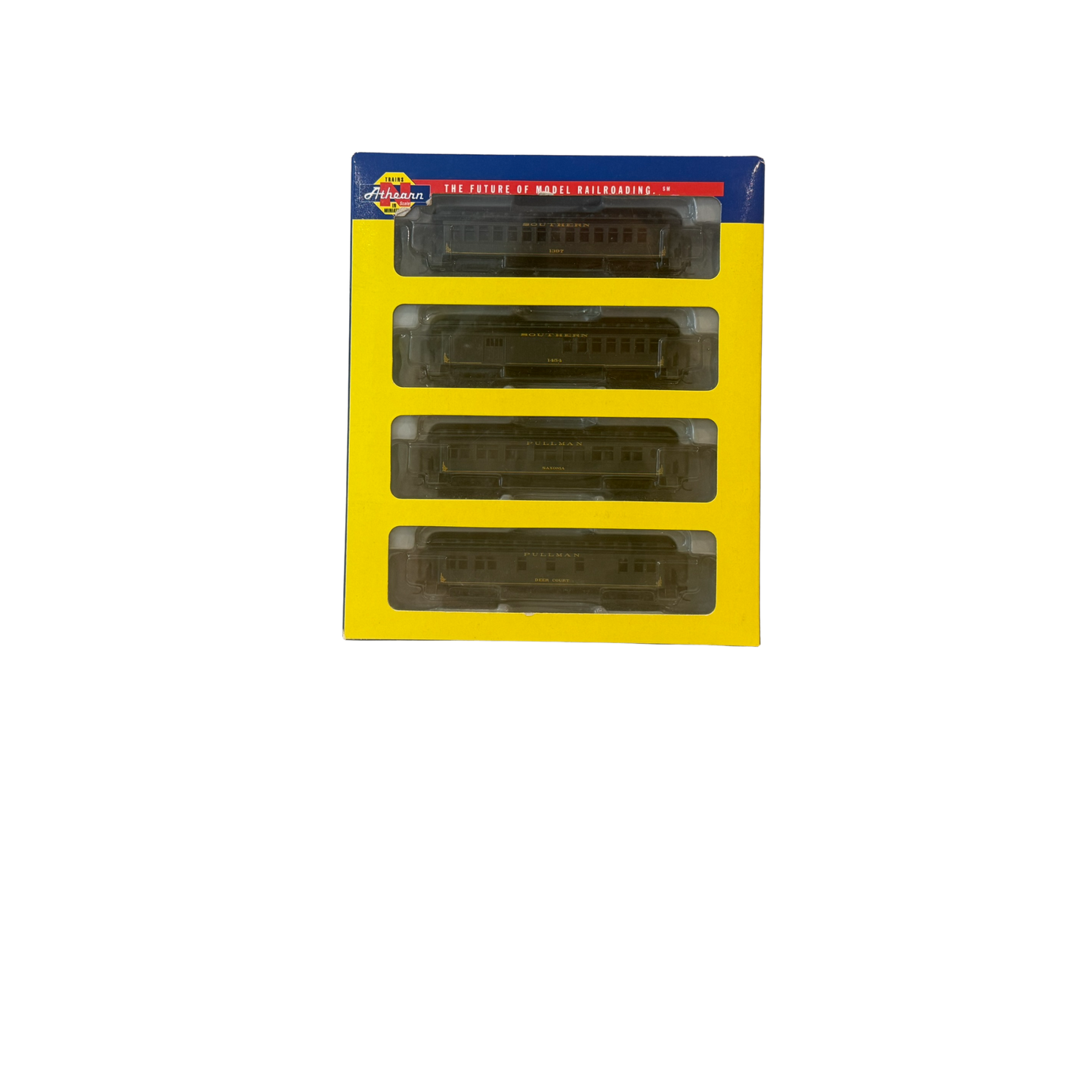 Athearn (11855) • Overland Passenger Set • Combine, Coach, Sleeper, Business Car • Southern • N Scale (Pre-Owned)