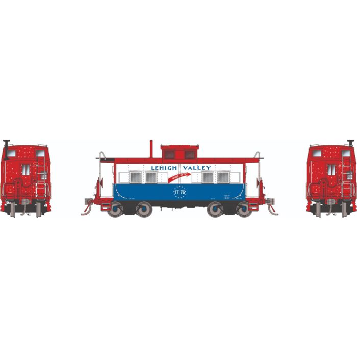 Rapido Northeastern-Style Steel Caboose | Lehigh Valley #1776 | HO Scale