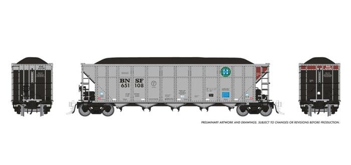 Rapido AutoFlood III Rapid Discharge Coal Hopper w/ Load - BNSF #699610 - HO Scale