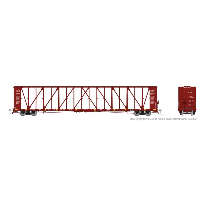 Rapido (174017-5) | NSC 73' Centerbeam Flatcar | Wisconsin Central #37310 | HO Scale