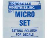 Microscale Industries Micro Set Decal Setting Soution, 29.6mL