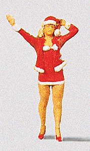 Preiser Kg -Christmas Girl - Santa's Helper - HO Scale