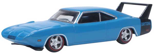 Oxford Diecast - 1969 Dodge Charger Daytona - Assembled - Bright Blue - HO Scale