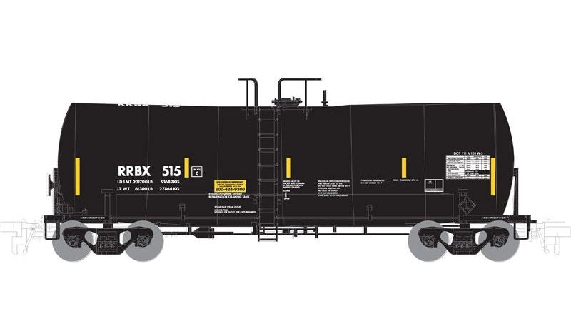 Atlas Trinity 25,500-Gallon Tank Car - Rampart Range (RRBX) #538 - N Scale (NOS)