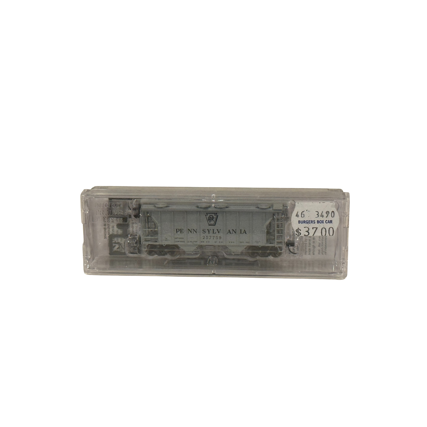 Micro-Trains (09500061) • PS-2 2-Bay Hopper • Pennsylvania Railroad #257759 • N Scale (Pre-Owned)