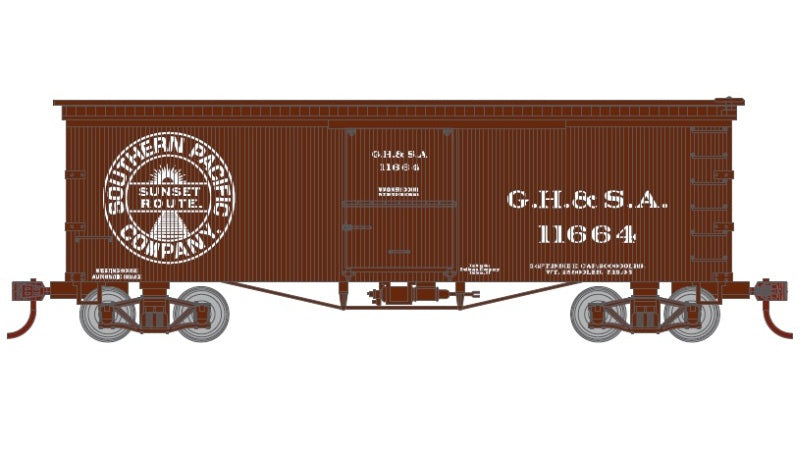 Athearn 36' Boxcar - Galveston, Harrisburg & San Antonio Railway #11664- N Scale (NOS)