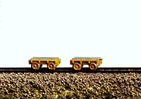 Railway Express Miniatures MOW Vehicles - Fairmont Tie Cart (pkg of 2) - Kit - N Scale