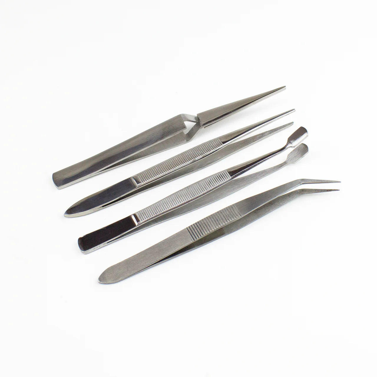 Excel Hobby Blades Corp. (30416) | Stainless Steel Tweezers | 4 pc Set w/ Pouch | All Scales