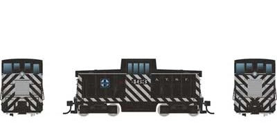Rapido GE 44 Tonner, Santa Fe #465 Zebra Stripe Scheme, Silent (DC Only), HO Scale