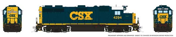 Rapido EMD GP39 - CSX #4298 - YN3 - DCC and Sound - HO Scale